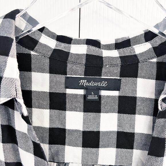 Madewell Wrap-Front Shirt in Buffalo Check Plaid - Picture 6 of 10